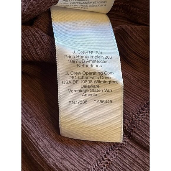 Madewell Semi-Sheer Shirred V-Neck Top in Chocolate Raisin XS mall New Womens - Picture 7 of 9